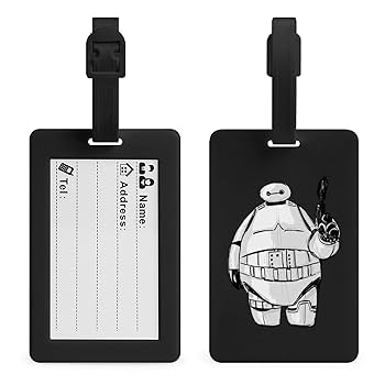 Amazon.co.jp: 荷物タグ ベイマックス ネームタグ TPU 名前タグ